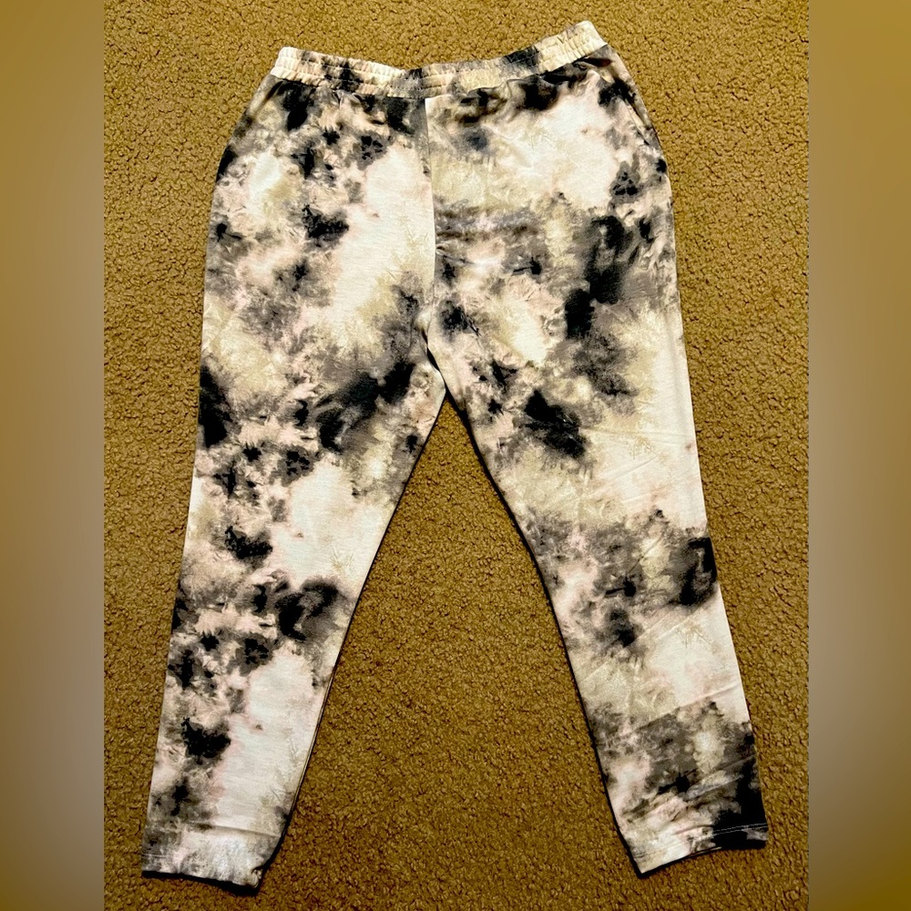 Zoe & Phoebe Joggers With Pockets, 97% Polyester 3% Spandex, Size Large